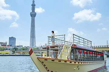 船の上から眺める東京港の景色は最高です！